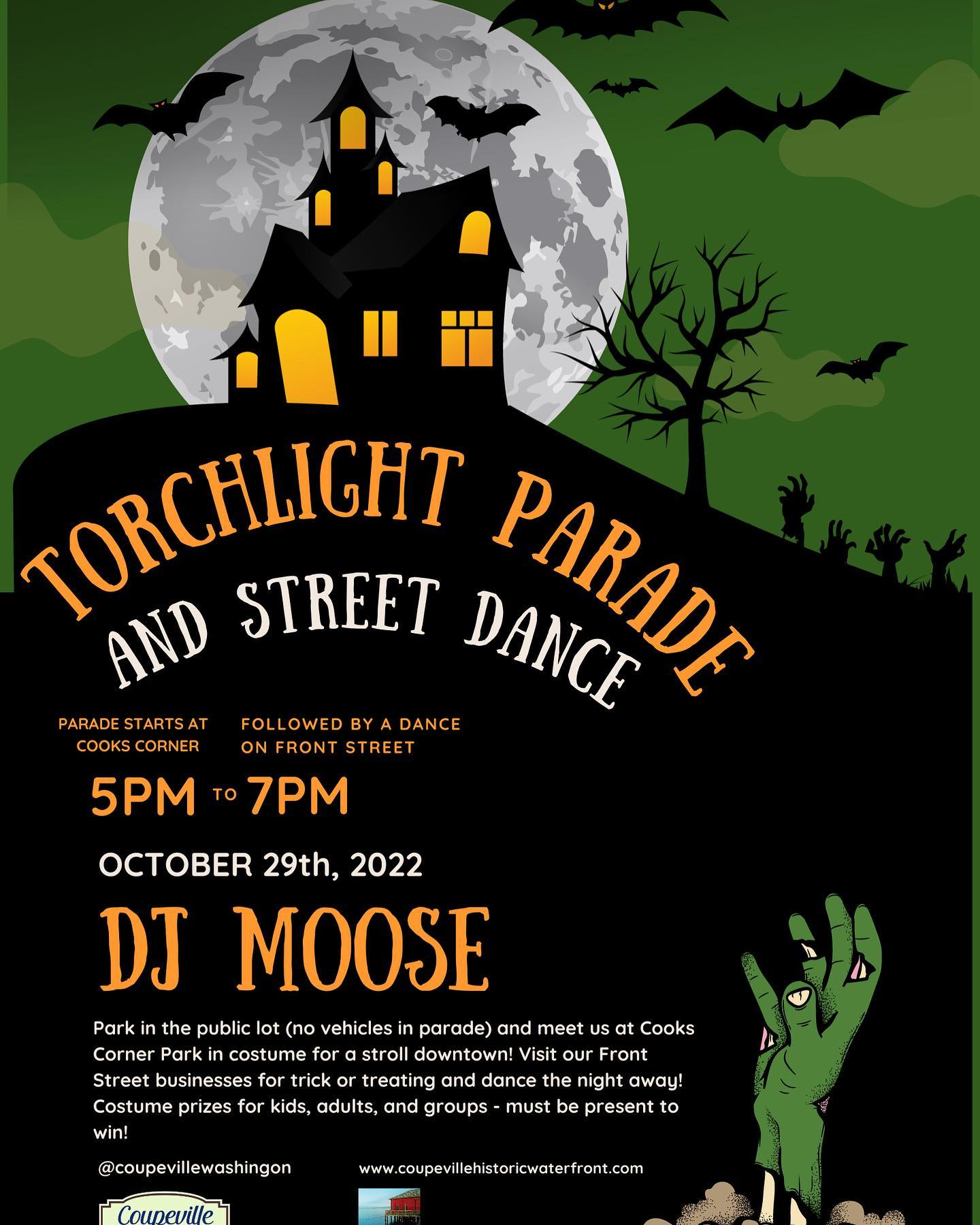 Torchlight Parade and Street Dance Whidbey Island Halloween Events