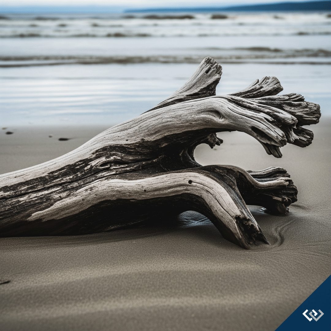 driftwood sandy beach Whidbey Island