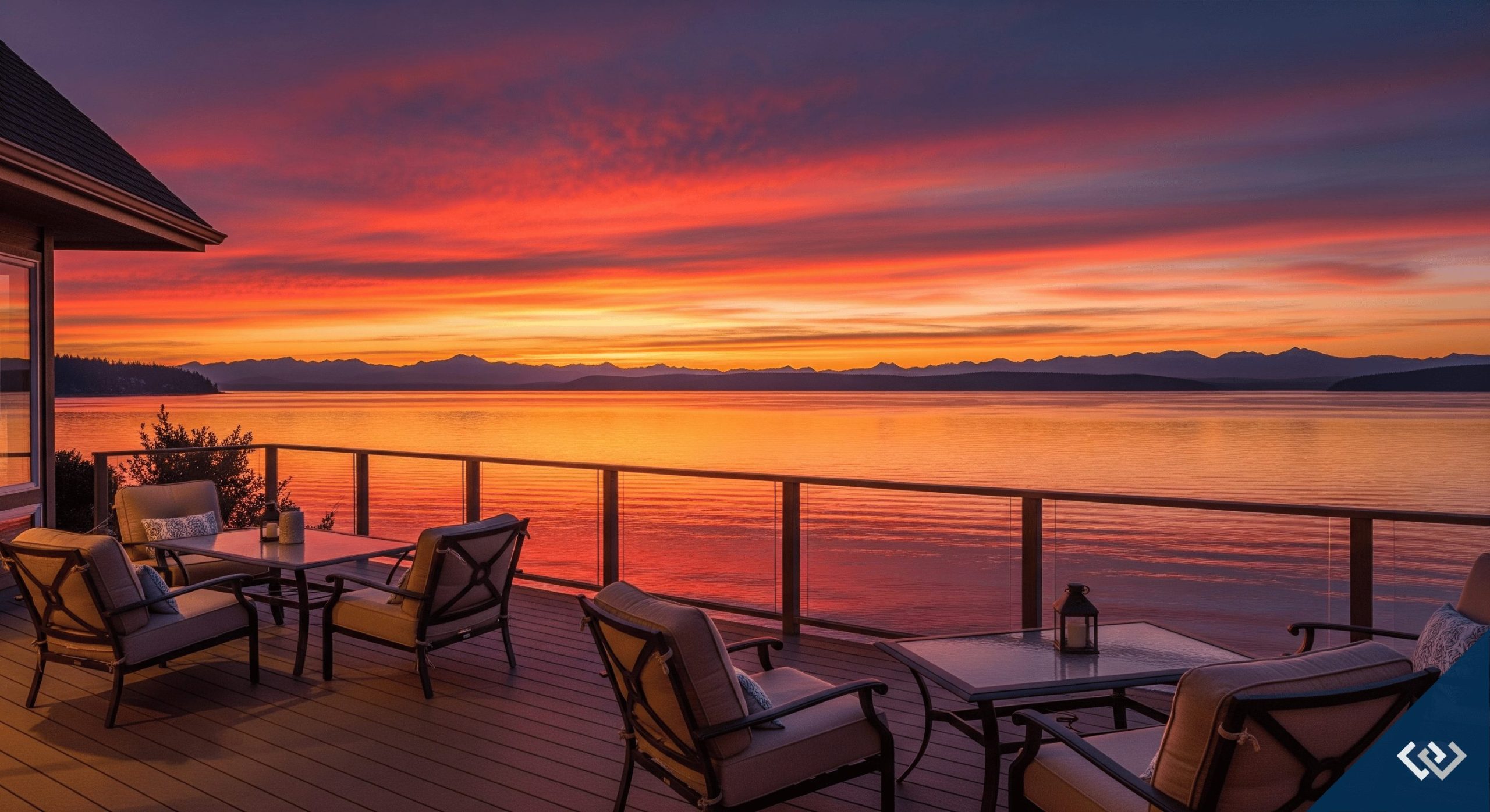 west facing sunset whidbey island
