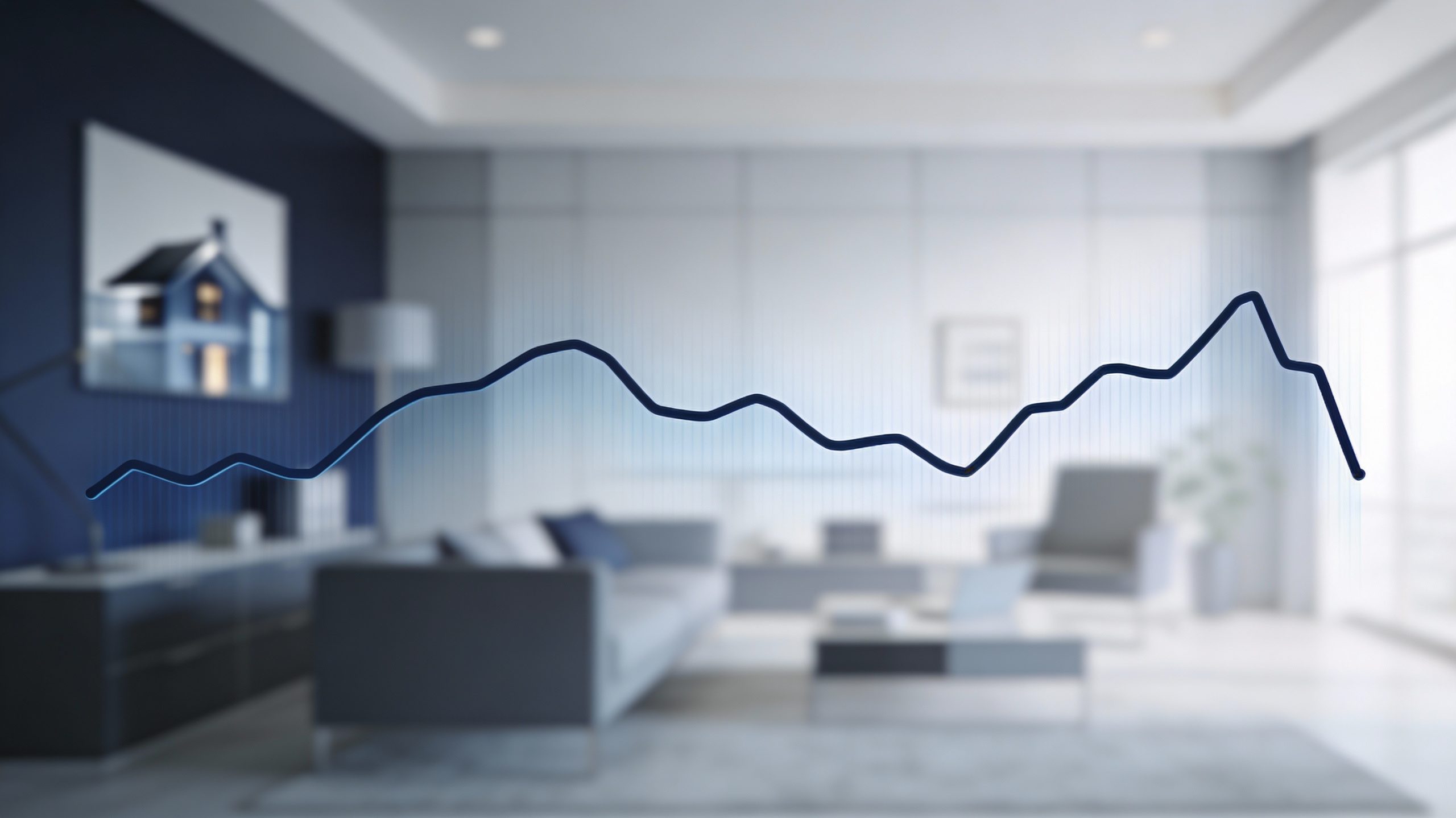 Mortgage rate volatility chart showing movement in early 2026