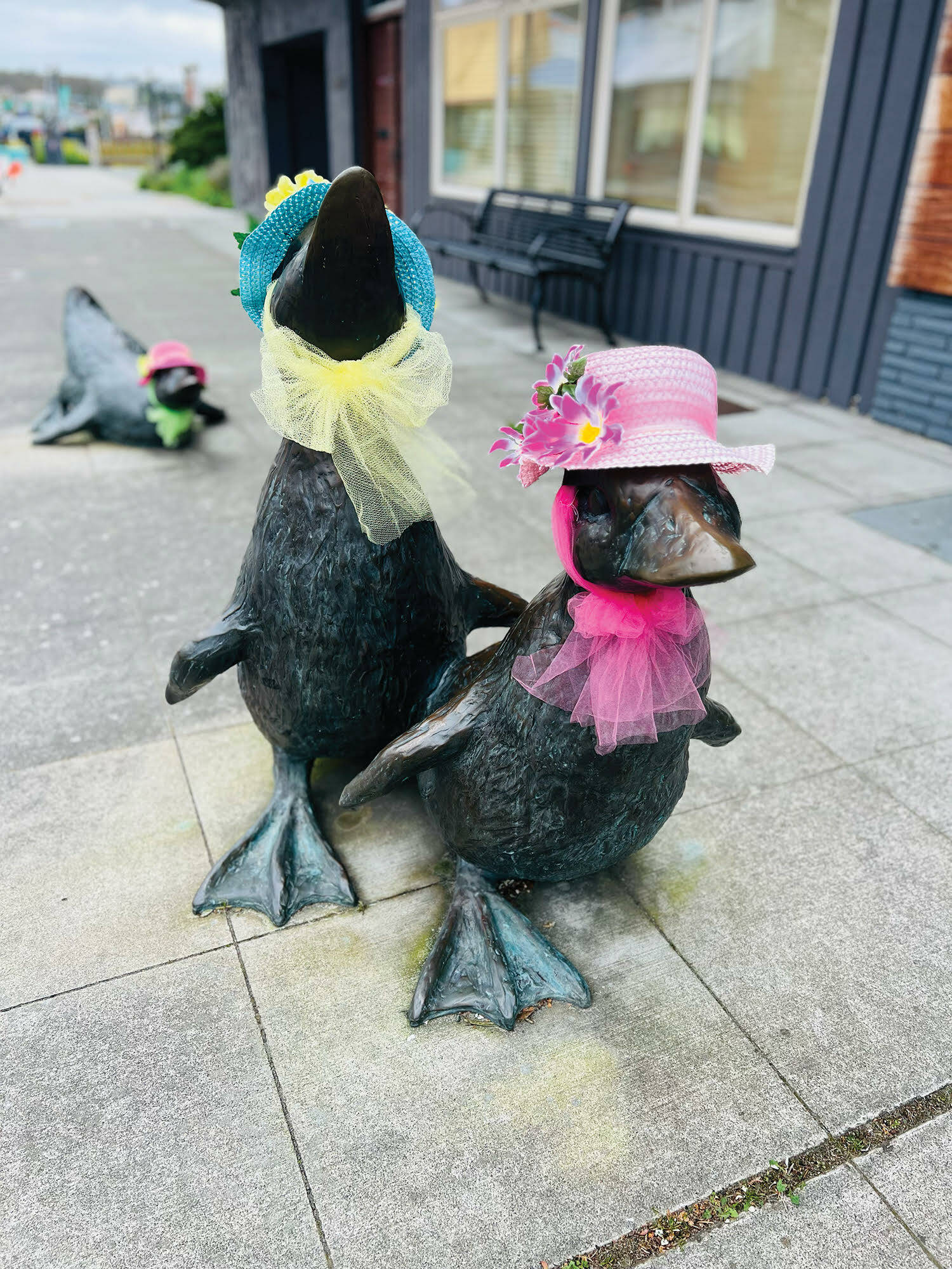 Families enjoying a community Easter egg hunt in Oak Harbor