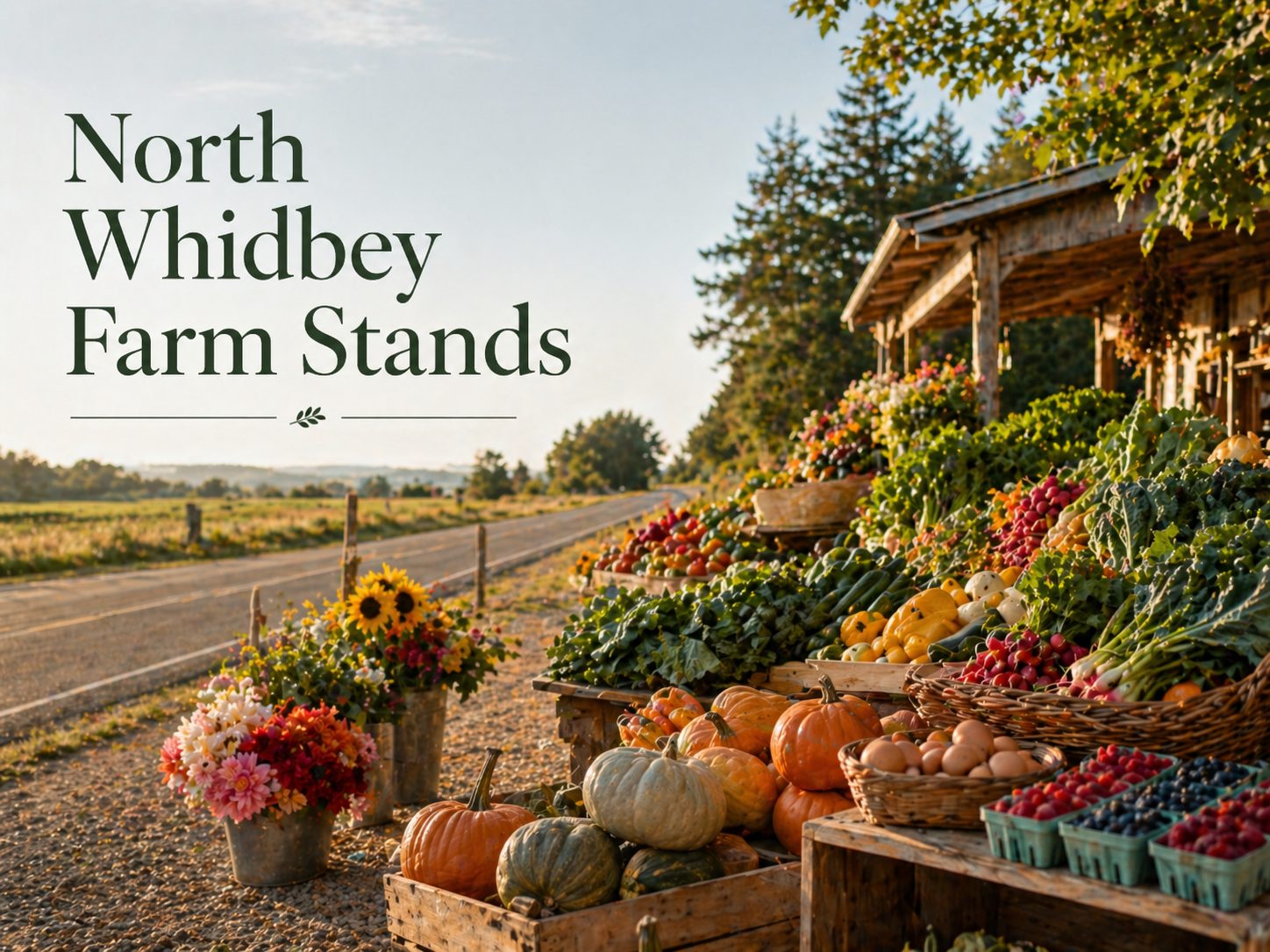 Editorial image representing North Whidbey farm stands