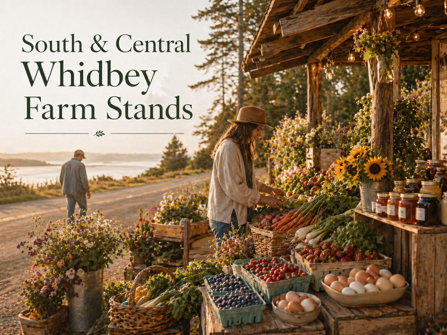 Editorial image representing South and Central Whidbey farm stands